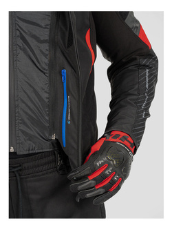 Kurtka motocyklowa tekstylna Shima Solid 2.0 czarno-czerwona