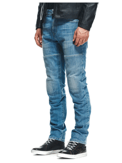 Jeansy motocyklowe Dainese Denim Stone Slim Tex niebieskie