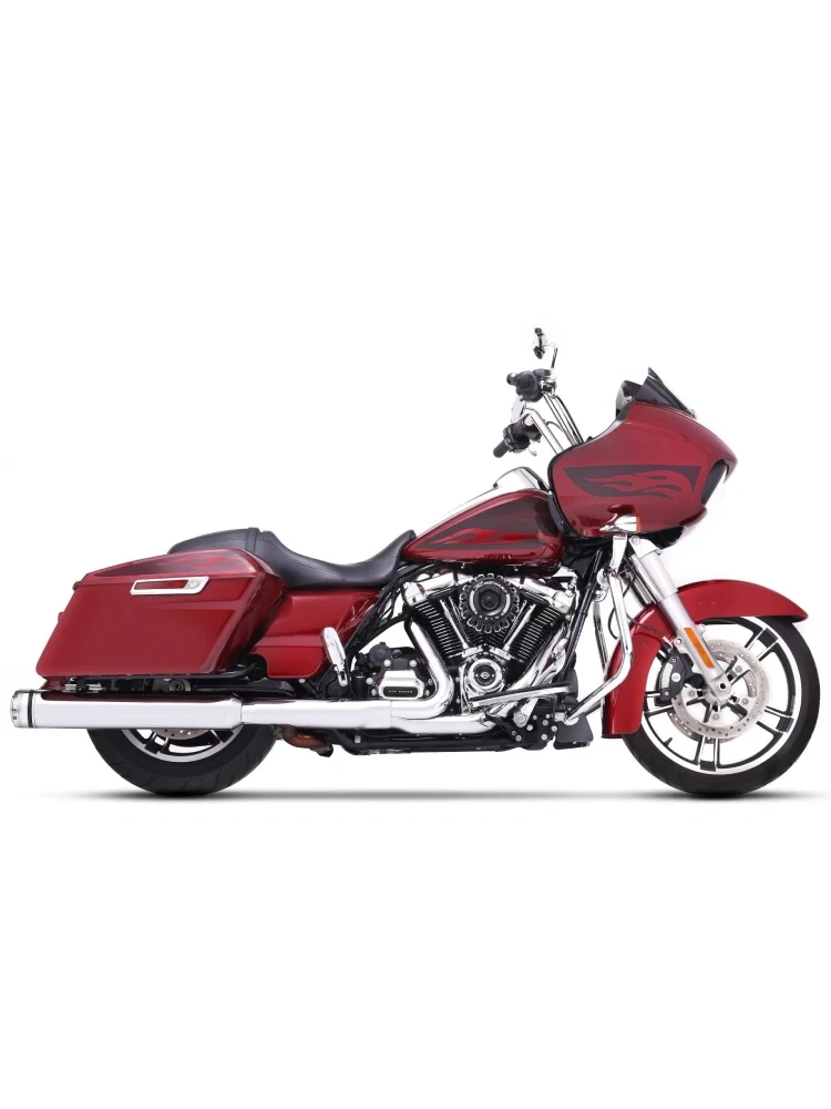 Tłumiki motocyklowe Rinehart Racing 4.5" Duals do wybranych modeli Harley Davidson Touring 117" chromowane [z homologacją]