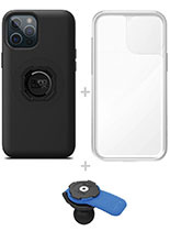 Zestaw: etui MAG na telefon iPhone 12 Pro Max (magnetyczne) + wodoodporny pokrowiec MAG + uchwyt kulowy Quad Lock