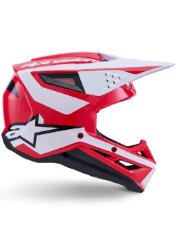 Kask enduro Alpinestars SM3 Heat czarno-biało-czerwony