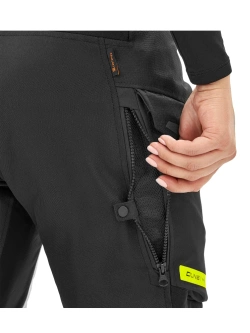 Spodnie motocyklowe damskie tekstylne Shima Dune fluo-czarne