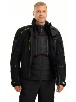 Kurtka motocyklowa tekstylna Rukka Flexo-R czarno-żółta