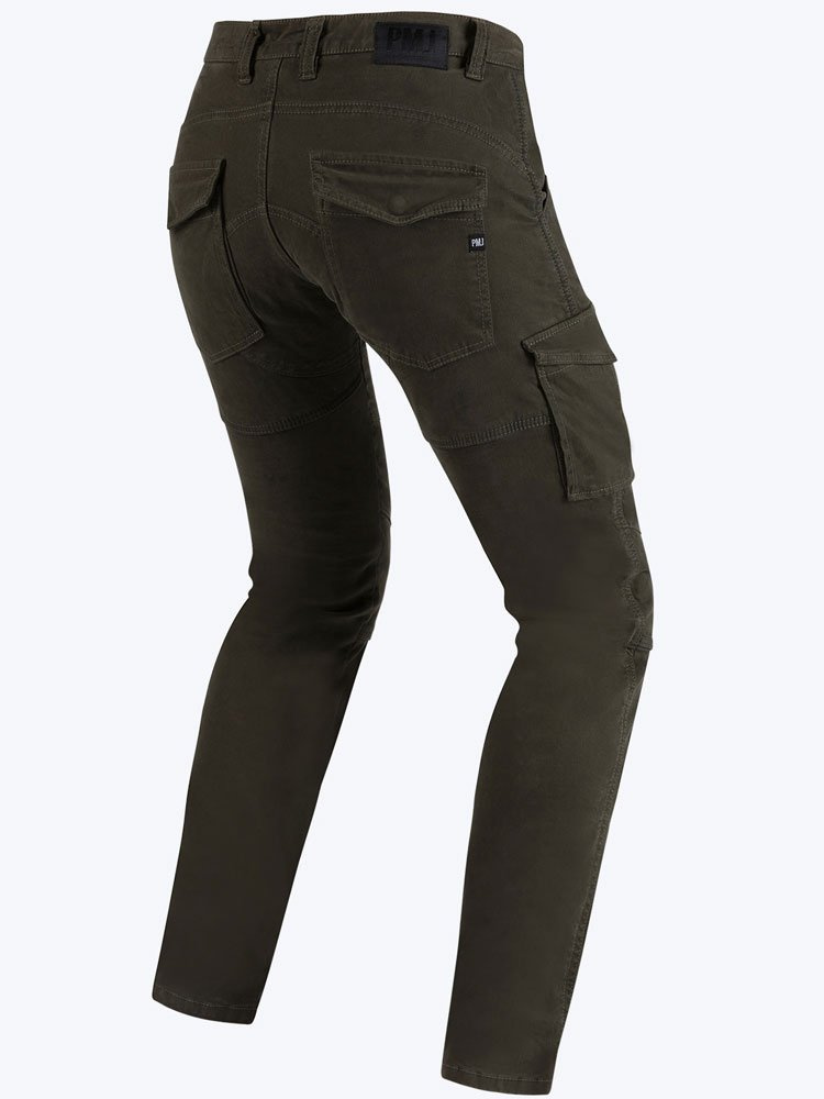 Jeansy motocyklowe PMJ Santiago brązowe