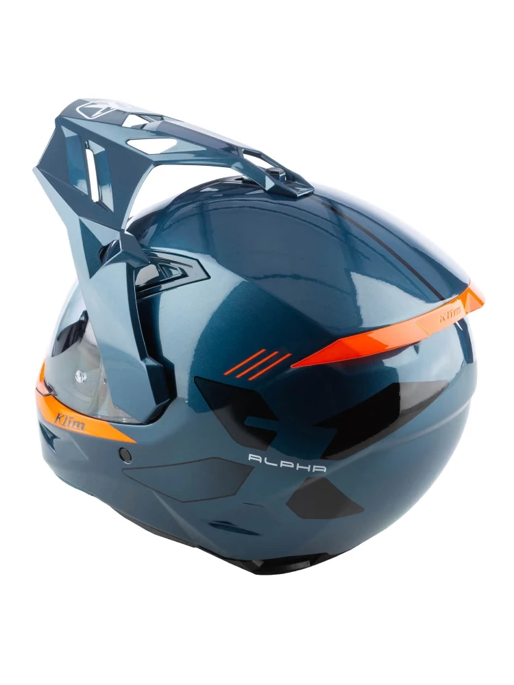 Kask adventure Klim X1 Alpha niebiesko-pomarańczowy