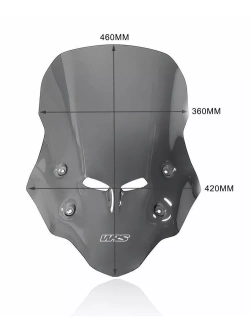 Szyba motocyklowa WRS Touring Honda CB 500 X (16-24) mocno przyciemniana