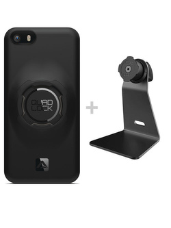 Zestaw na biurko: etui na telefon iPhone 5 / 5s / SE (1 gen)  + uchwyt Quad Lock