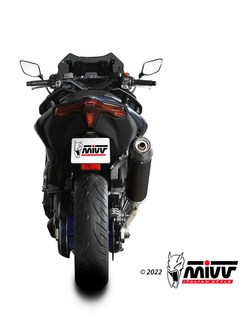 Pełny układ wydechowy (Oval) MIVV do Yamaha T-Max 560 (22-) czarny