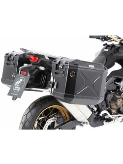 Zestaw: kufry boczne + stelaże Hepco&Becker Xplorer Cutout Honda CRF 1100L Africa Twin (24-) czarne