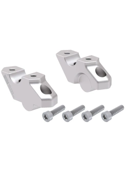 Podwyższenie kierownicy Hepco&Becker BMW F 800 GS (24-) (30 mm w górę, 22 mm w tył) srebrne