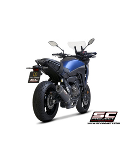 Pełny układ wydechowy 2-1, SC-Project SC1-S Carbon, Czarny kolektor [EURO5] - Yamaha Tracer 700 [20], Tracer 7 / GT [21]