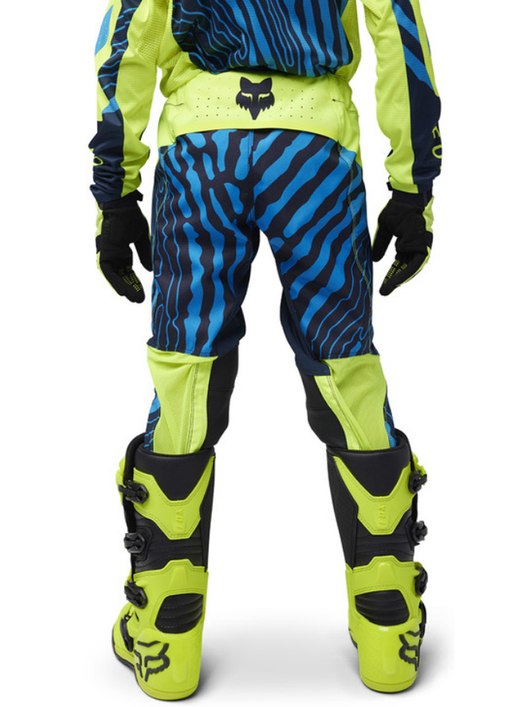 Spodnie cross dziecięce Fox Flexair Impression niebiesko-fluo