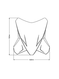 Szyba turystyczna PUIG KTM 1290 Super Adventure R/ S (21-) lekko przyciemniana