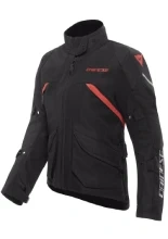 Kurtka motocyklowa damska tekstylna Dainese Tempest 4 D-Dry czarno-czerwona