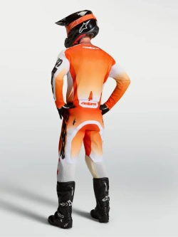 Bluza cross Alpinestars MX Racer Amber biało-czarno-czerwona