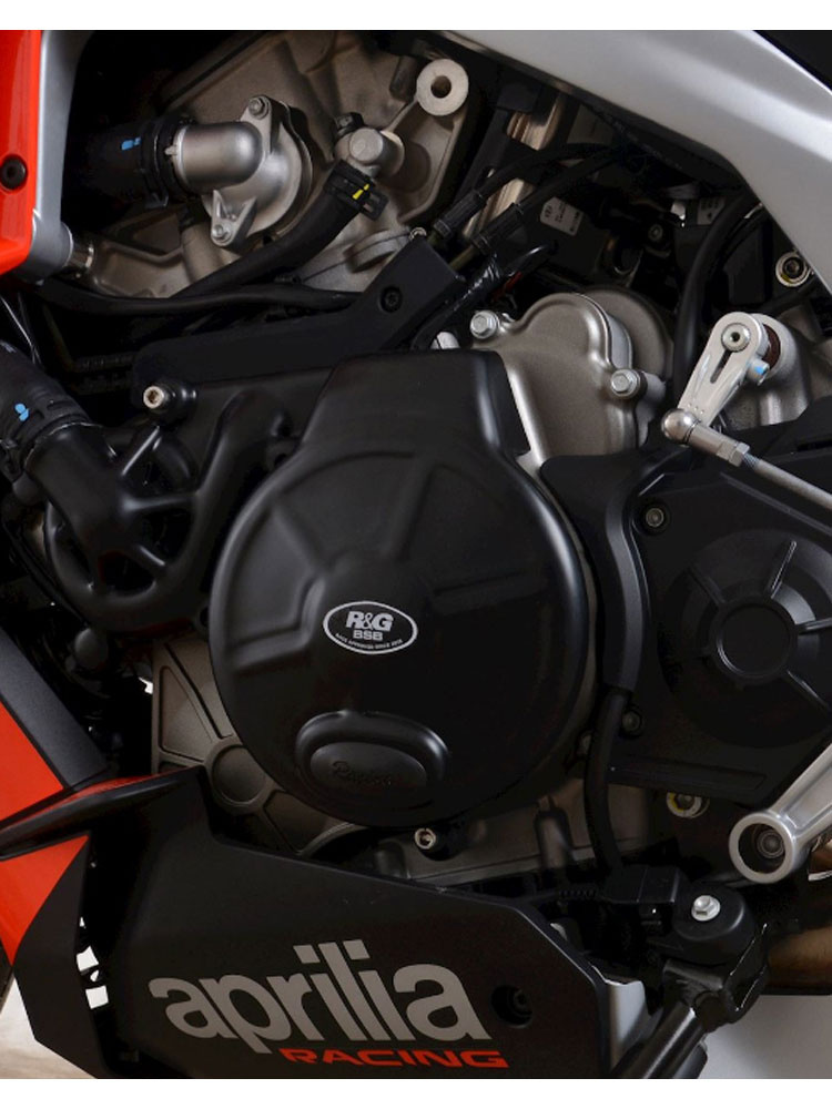 Osłona silnika R&G Racing Aprilia (wybrane modele) (lewa strona) czarna