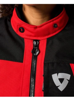 Kurtka motocyklowa damska tekstylna REV’IT! Convergent H2O czerwono-czarna