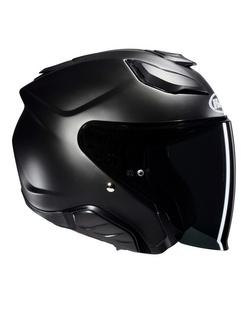 Kask otwarty HJC F31 Solid Semi Flat czarny