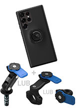 Zestaw na motocykl: etui na telefon Samsung Galaxy S22 Ultra + mocowanie Quad Lock