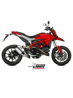Tłumiki motocyklowe Slip-On Line (MK3) MIVV do Ducati Hypermotard 939 (16-18) srebrne