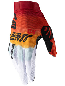 Rękawice cross Leatt Moto 1.5 GripR Glamis biało-czerwone