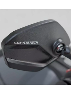 Lusterka motocyklowe krótkie Sw-Motech Sport na koniec kierownicy Harley Davidson Softail Low Rider S (19-)/ Road Glide (24-) czarne