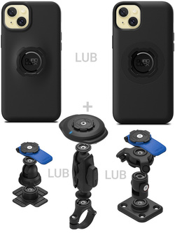 Zestaw 360 Quad Lock: etui na telefon iPhone 15 Plus + wybrane komponenty