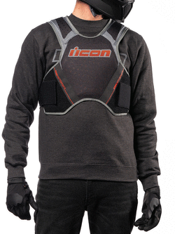 Buzer Icon Field Armor Softcore czarno-szaro-czerwony