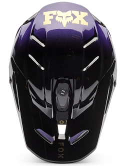 Kask enduro Fox V3 Drip czarno-fioletowy
