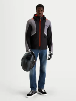 Kurtka motocyklowa tekstylna Alpinestars C-5 Drystar czarno-szaro-pomarańczowa