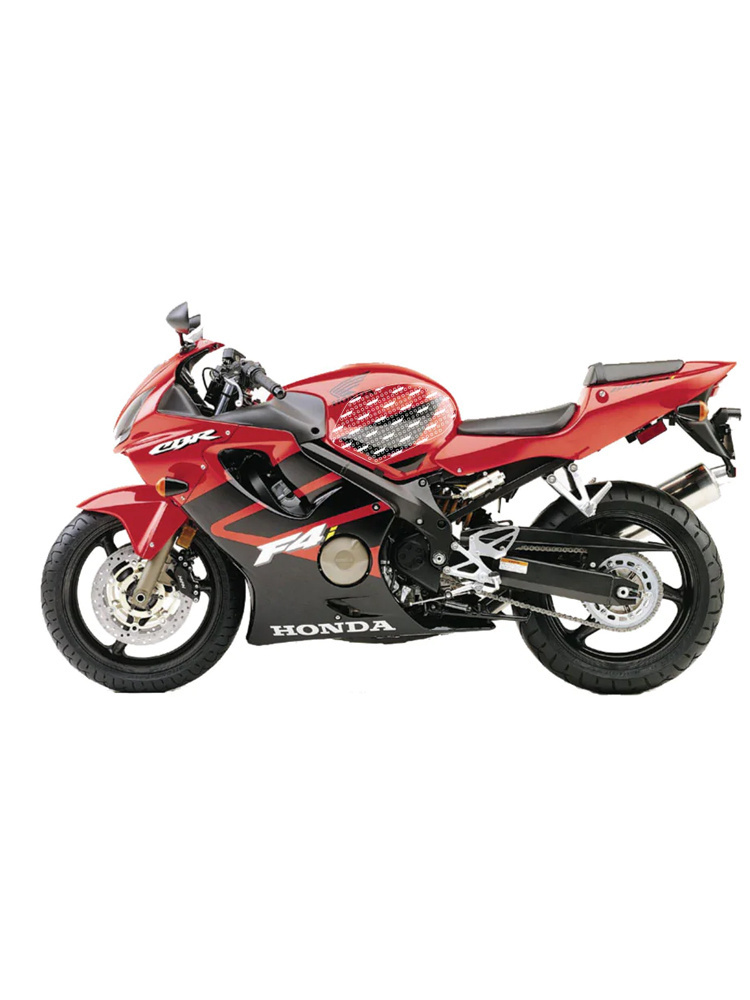 Pady boczne na zbiornik paliwa Stompgrip Street Bike Volcano Honda CBR600F4I (01-06), VFR 800 (02-13) czarne