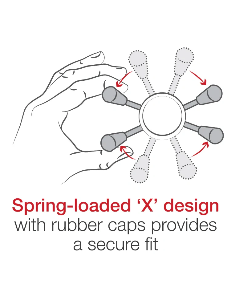 Uchwyt na telefon RAM X-Grip z adapterem tłumiącym wibracje i podstawą mostka widelca – krótki