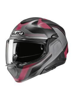 Kask szczękowy HJC F100 Bios różowo-szary