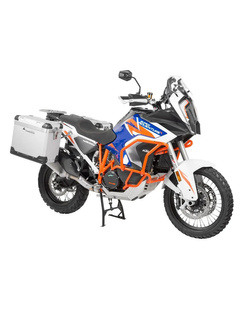 Zestaw: kufry boczne aluminiowe srebrne Zega Pro + stelaże srebrne Touratech KTM Super Adventure 1290 S/R (21-) [poj.: 38+45l]