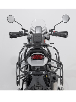 Zestaw: kufry boczne TRAX ADV + stelaże PRO 45/37 L Sw-Motech Ducati DesertX (22-)/ Rally (23-) (pojemność 37 i 45 L) srebrne