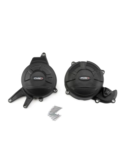 Pokrywy dekli silnika PUIG Aprilia RS 660 (21-)/ Factory (25-) czarne