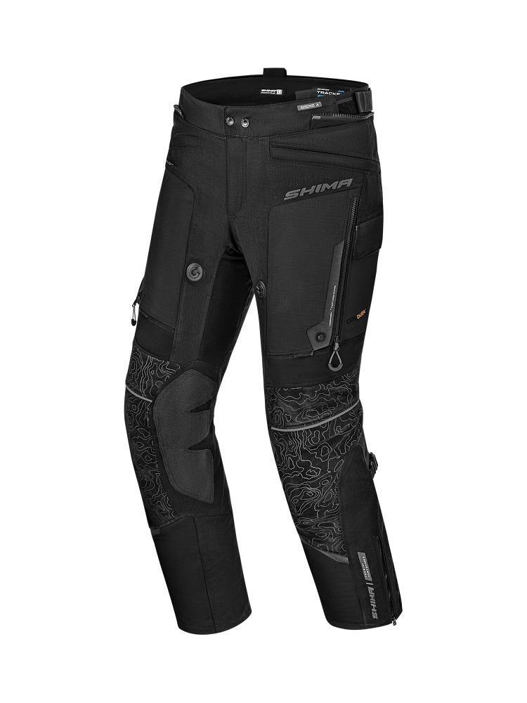 Spodnie motocyklowe tekstylne Shima Tracker czarne