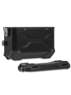 Zestaw: kufry boczne TRAX ADV + stelaże PRO SW-MOTECH 45/45L do motocykla Honda NC750XA/ X (20-) [pojemność 2 x 45 L] czarne