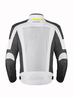 Kurtka motocyklowa tekstylna Büse Santerno jasnoszara