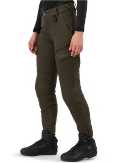 Jeansy motocyklowe damskie Shima Recon zielone