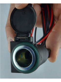 Gniazdo zapalniczki touratech z mocowaniem do kierownicy 22-28 mm