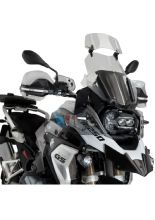 Regulowany deflektor PUIG do szyb i owiewek 2.0 przyciemniany [clip-on; wymiary: 30 x 13 cm]