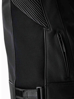 Kurtka motocyklowa skórzana RST Trac Evo D3O czarno-biała