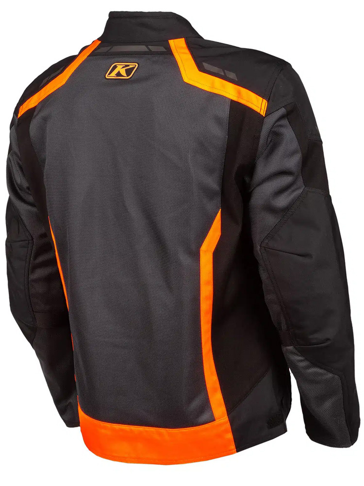 Kurtka motocyklowa tekstylna Klim Induction czarno-pomarańczowa