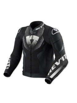 Kurtka motocyklowa skórzana REV’IT! Hyperspeed 3 Air czarno-biała