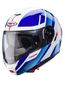 Kask szczękowy Caberg Levo X Manta biało-niebiesko-czerwony