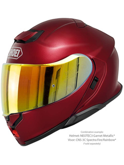 Kask szczękowy Shoei Neotec 3 Garnet Metallic czerwony