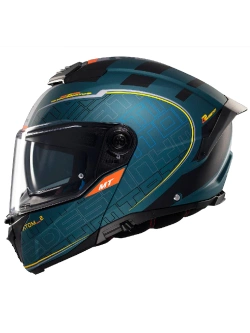 Kask szczękowy MT Atom 2 SV Destiny C6 niebiesko-czarny matowy