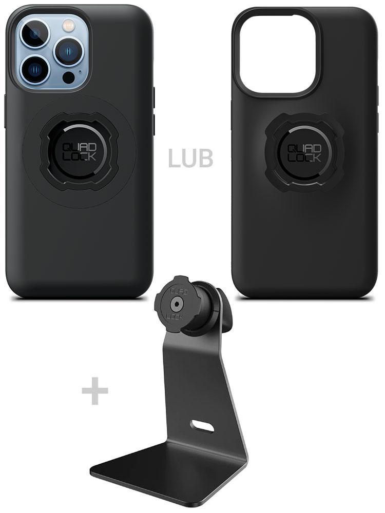 Zestaw na biurko: etui na telefon iPhone 13 Pro + uchwyt Quad Lock