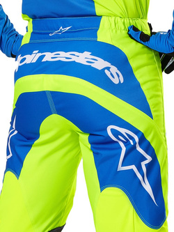 Spodnie cross Alpinestars MX Fluid Haul żółto-niebieskie 